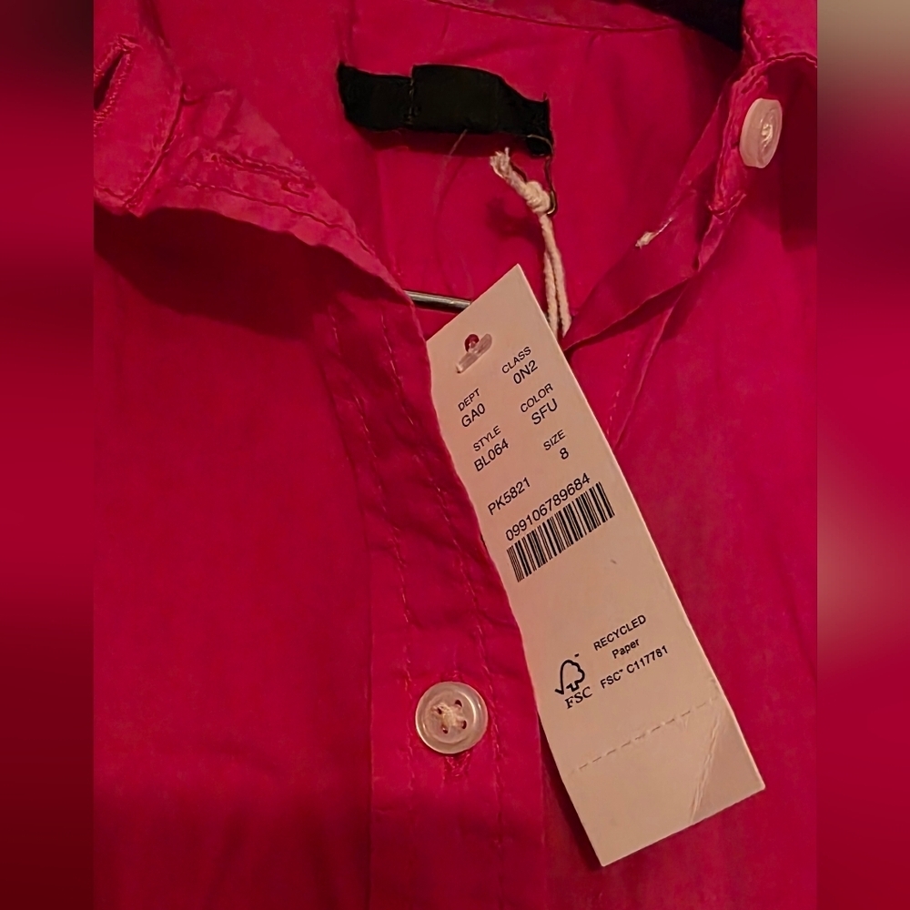 J. Crew Garment-Dyed Cotton Poplin Utility Shirt - Pink - Picture 3 of 7